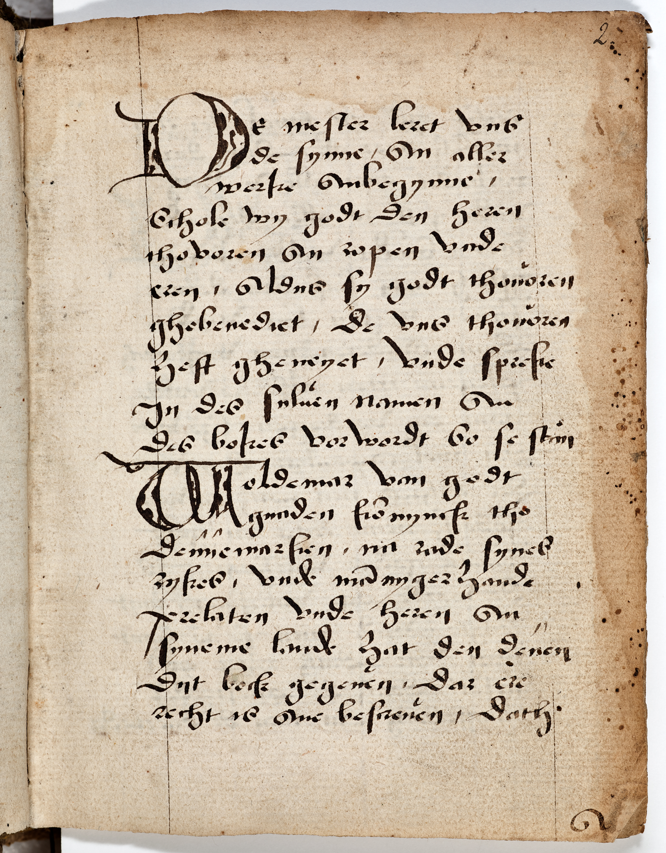 The opening of the rhymed preface to Jyske lov in Low German